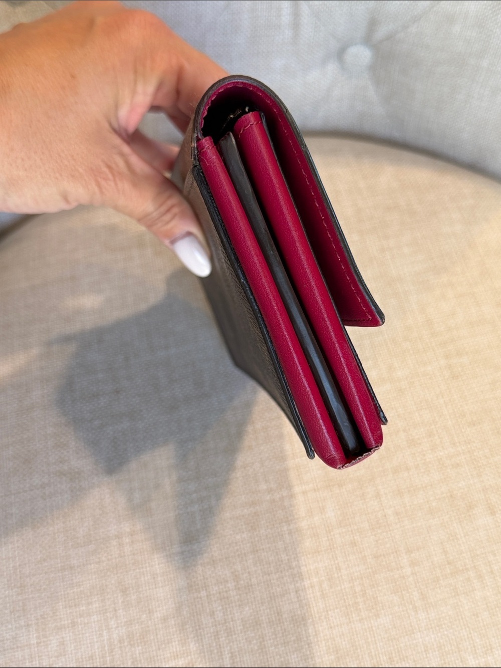 LOUIS VUITTON FLORE WALLET Fuschia Raspberry Monogram Canvas Long Wallet - Picture 6 of 13